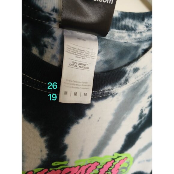 Santa Cruz T Shirt Slime Balls Graphic 2-sided Tie Dye Mens M Black White - Picture 14 of 14